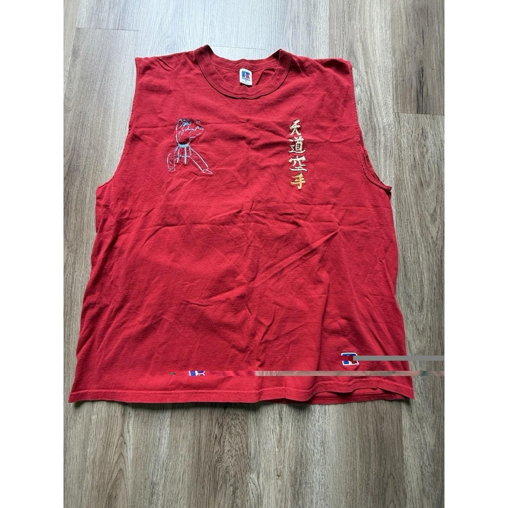 Russell Vintage Red Tendokaikan Karate Tank Top